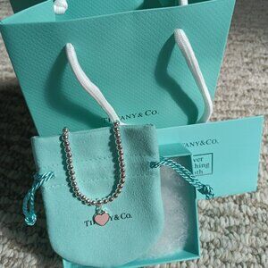 Tiffany & Co Pink Heart Bracelet